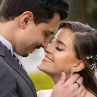 Ignacio y Rebeka el día de su boda